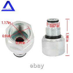 Vanne de contrôle directionnel hydraulique à 6 bobines pour rétroexcavatrice 11 GPM + Adaptateur de conversion