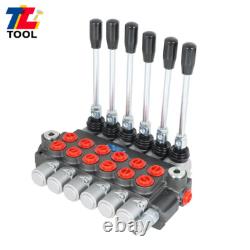 Vanne de contrôle directionnel hydraulique à 6 bobines réglable 3600PSI 11GPM