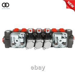 Vanne de contrôle directionnel hydraulique à 7 bobines 11GPM avec ports BSPP et 2 joysticks