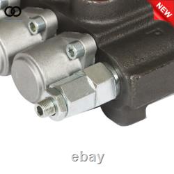 Vanne de contrôle directionnel hydraulique à 7 bobines 11GPM avec ports BSPP et 2 joysticks