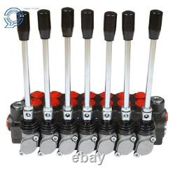 Vanne de contrôle directionnel hydraulique à 7 bobines 13gpm P40 pour vérin double effet neuf