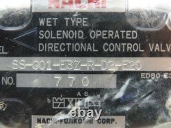 Vanne de contrôle directionnel hydraulique à solénoïde Nachi SS-G01-E3Z-R-D2-E20 24VDC D03
