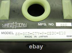 Vanne de contrôle directionnel hydraulique à solénoïde Nachi SS-G03-C7Y-R-C230-E10 220V