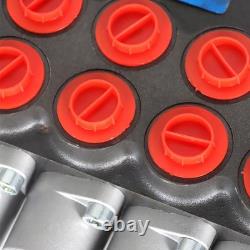 Vanne de contrôle directionnel hydraulique avec soupape de décharge réglable 6 tiroirs 11GPM US