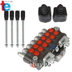 Vanne de contrôle directionnel hydraulique de 11 GPM pour pelle rétro avec 4 joysticks et 6 tiroirs, neuve