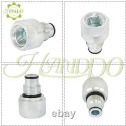 Vanne de contrôle directionnel hydraulique de pelleteuse à 11 GPM et 6 tiroirs + Adaptateur de conversion