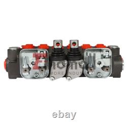 Vanne de contrôle directionnel hydraulique de rétrocharge 6Spool 11GPM 3645PSI avec 4 joysticks