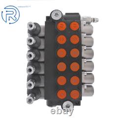 Vanne de contrôle directionnel hydraulique double effet 13GPM 3600PSI ports SAE 6Spool
