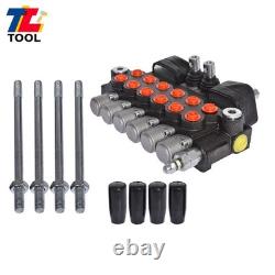 Vanne de contrôle directionnel hydraulique pour pelleteuse de 11 GPM avec 2 joysticks et 6 distributeurs