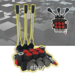 Vanne de contrôle directionnel manuelle hydraulique à 3 voies vanne de contrôle multi-voies