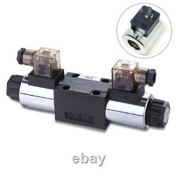 Vanne de contrôle directionnel, solénoïde de contrôle directionnel hydraulique de remplacement 4 voies