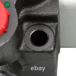 Vanne de contrôle directionnel solénoïde monobloc hydraulique 12V, 3 tiroirs, 13 GPM