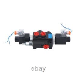 Vanne de contrôle directionnelle à solénoïde monobloc hydraulique, 1 tiroir, 13 GPM, 12V DC