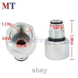 Vanne de contrôle hydraulique à 2 bobines 25GPM pour tracteur BSPP avec plug de conversion