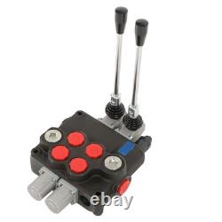 Vanne de contrôle hydraulique à 2 bobines 32 GPM 3600PSI à centre ouvert