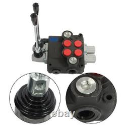 Vanne de contrôle hydraulique à 2 bobines 32 GPM 3600PSI à centre ouvert