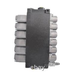 Vanne de contrôle hydraulique à 6 tiroirs, 13 GPM, 3600 PSI, double effet, ports SAE