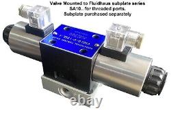 Vanne de contrôle solénoïde hydraulique électrique D05 (NG10) 31 GPM 4560 psi AC ou DC