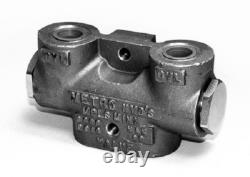 Vanne de verrouillage hydraulique double NPT 1/2 ports fabriquée en Amérique