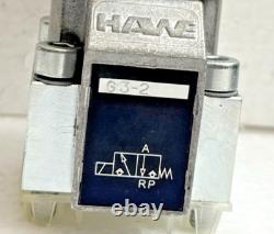 Vanne directionnelle hydraulique HAWE G3-2 à siège 7500003800 24V CC G-3-2-G 24