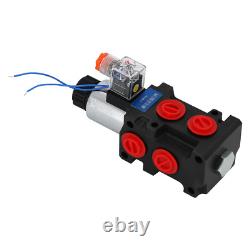 Vanne directionnelle hydraulique industrielle 12V CC 6 ports 13GPM 3625PSI montage DIN