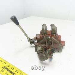 Vanne directionnelle hydraulique manuelle à retour par ressort de bobine Position 2 Kontak 1