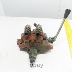 Vanne directionnelle hydraulique manuelle à retour par ressort de bobine Position 2 Kontak 1