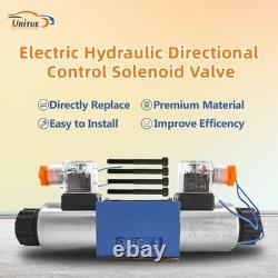 Vanne électro-hydraulique de contrôle directionnel à solénoïde 12VDC D03 (NG6) 21 GPM