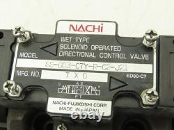 Vanne électromagnétique de contrôle directionnel hydraulique Nachi SS-G03-C7Y-R-C2-J21 220V