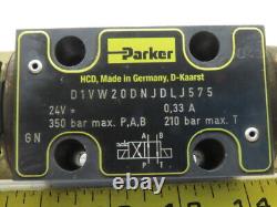 Vanne électromagnétique de contrôle directionnel hydraulique Parker D1VW4CNJDLJ575 350 Bar