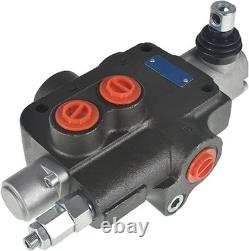 Vanne hydraulique double effet durable, 21 GPM et 3600 PSI pour tracteurs et fendeuses