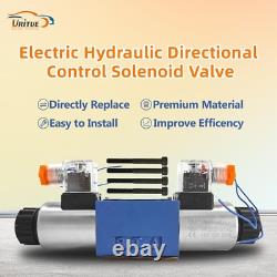 Vanne solénoïde de contrôle directionnel hydraulique électrique 12VDC D03 NG6 21 GPM 4560