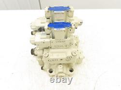 Vanne solénoïde directionnelle Yuken DSG-01, ensemble de collecteur hydraulique à 3 stations 24VDC