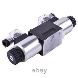 Vanne solénoïde directionnelle hydraulique D1VW015CNJW91 pour chargeur de grue Parker 24V