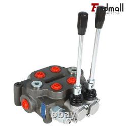 Vannew Hydraulic Directional Control Valve 2 Spool BSPP Tractor Loader, Avec Joystick, 25GPM