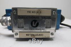 Vickers 02-119493 Dg4s4lw 012c B60 Directionnel Hydraulique Valve 120v Bobine