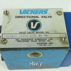 Vickers 434917 DG4S4 016C WB 50 Vanne hydraulique directionnelle 110/120 V