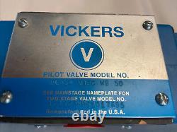Vickers Dg4s4-016c-wb-50 Valve De Commande Directionnelle Hydraulique Remise À Neuf