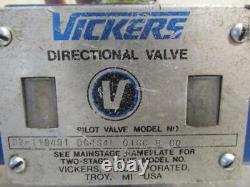 Vickers Dg4s4l-016c-b-60 Valve Solénoïde De Commande Directionnelle Hydraulique