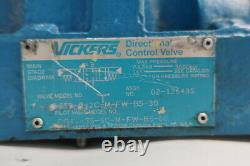 Vickers Dg53-8-2c-m-fw-b5-30 Valve De Commande Directionnelle Hydraulique 3000psi 120v-ac