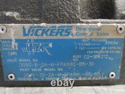 Vickers Dg5s-8-2a-m-fpa5wl-b5-30 Commande De Direction Hydraulique Bloc Valve