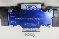 Yuken Dshg-04-3c40-t-a100-52101 Valve De Commande Directionnelle Hydraulique 100v-ac